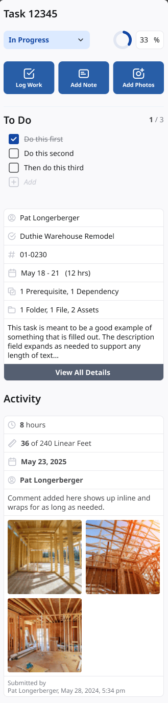 Safety Design task detail